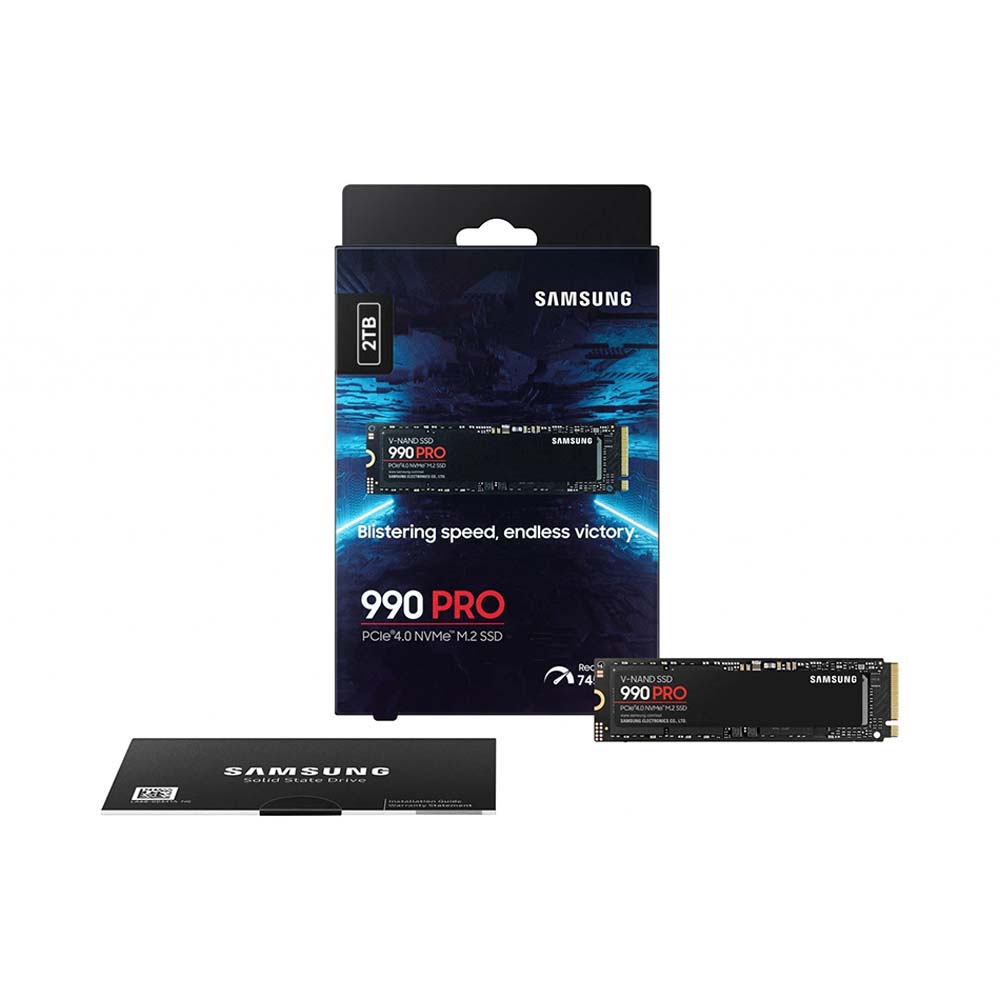 ssd samsung 990 pro pcie gen 4 0 x4 nvme v nand m 2 2280 2tb mz v9p2t0bw 1